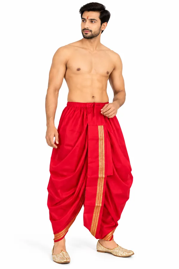 Red_Traditional_Dhoti_for_Men
