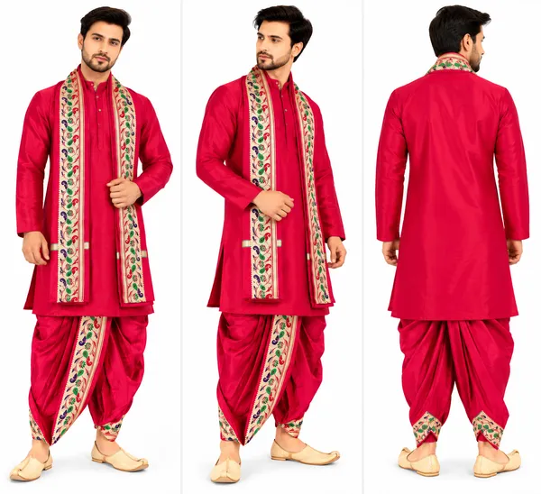 Red_Traditional_Kurta_Dhoti_Set_for_Men