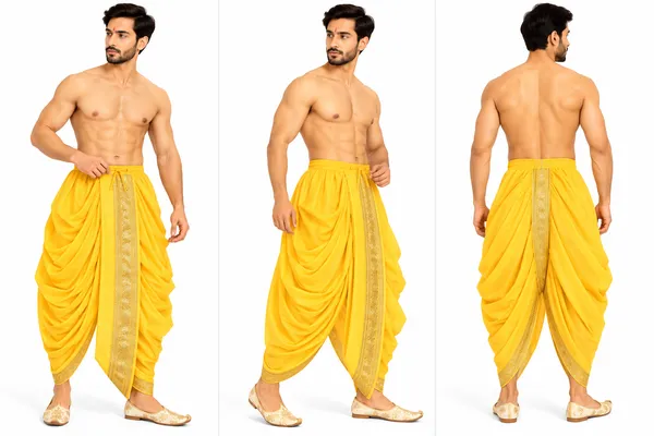Yellow_Traditional_Dhoti_for_Men