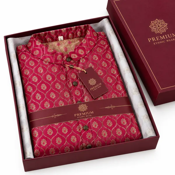 Royal_Maroon_Printed_Straight_Kurta_Pajama_Set_for_Men