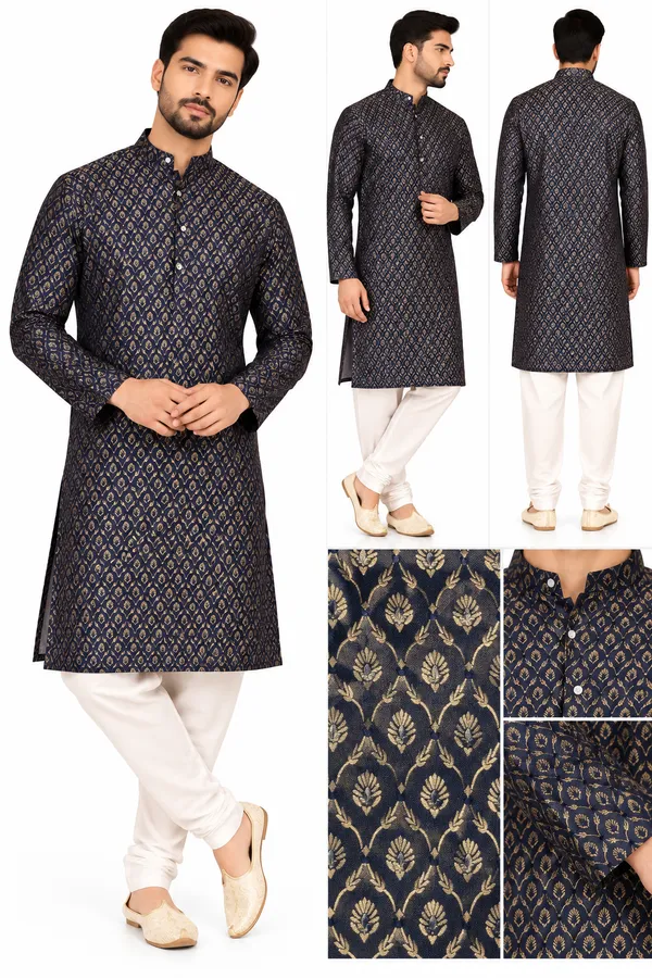 Navy_Blue_Printed_Straight_Kurta_for_Men
