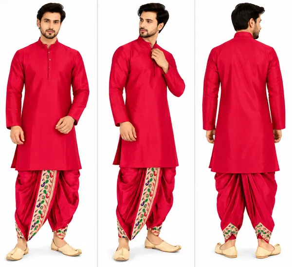 Red_Traditional_Kurta_Dhoti_Set_for_Men