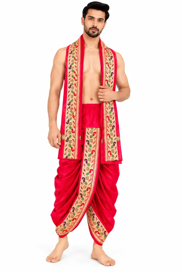 Royal_Maroon_Traditional_Dhoti_Dupatta_Set_for_Men