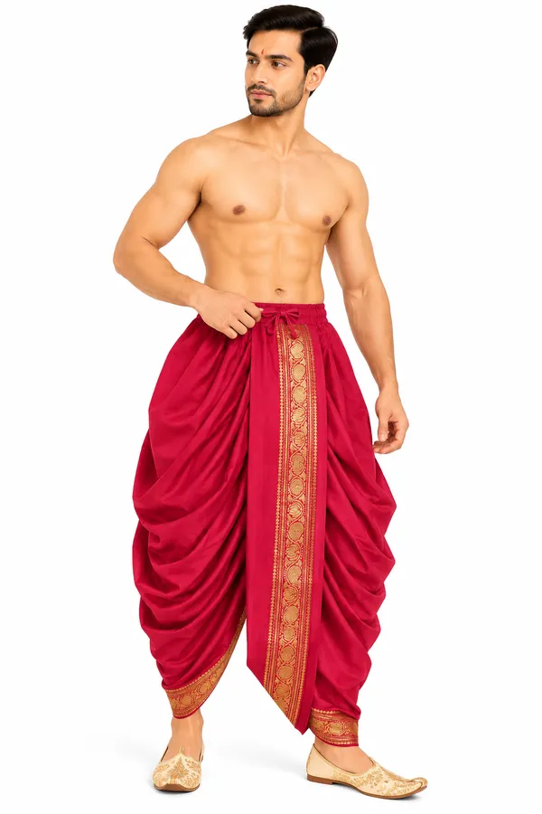 Red_Traditional_Dhoti_for_Men