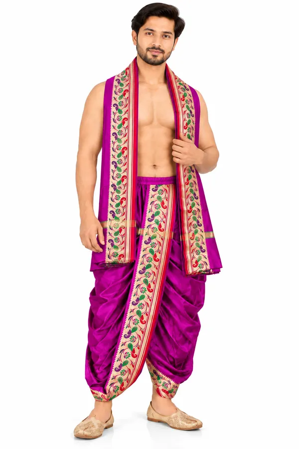 Purple_Traditional_Dhoti_Set_for_Men