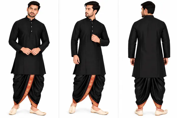 Black_Traditional_Kurta_Dhoti_Set_for_Men