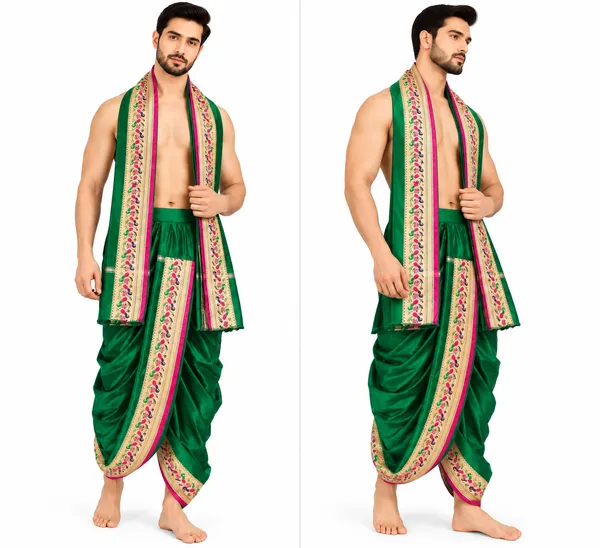 Green_Traditional_Dhoti_Set_for_Men