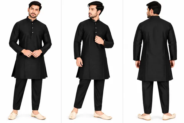 Black_Mandarin_Collar_Kurta_Pajama_Set_for_Men