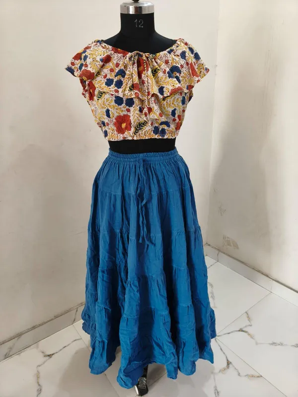 Bohemian_Cotton_Floral_Top_&_Long_Skirt_Set_â€“_Beach_Party_Wear