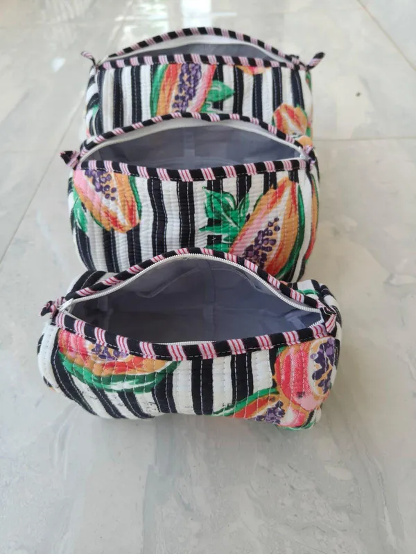 Cotton_Quilted_Toiletry_Bag_&_Travel_Cosmetic_Case_Set_Of_3_Stylish_Makeup_Organizer