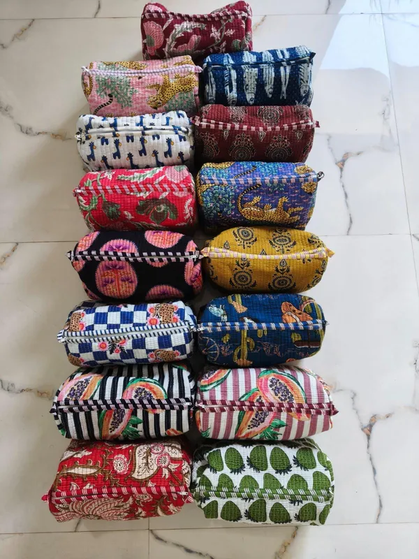 Women_Cosmetic_Organizer_set_of_3_Quilted_Cotton_Beauty_Storage_Pouch_Water_Resistant