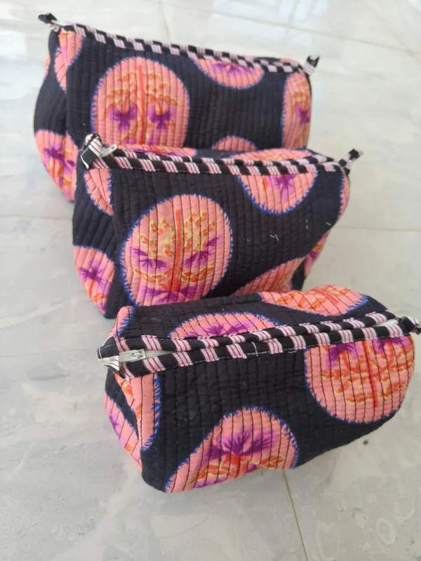 Quilted_Cotton_Makeup_Bags_Set_Floral_Travel_Toiletry_Organizer_Set_Of_3