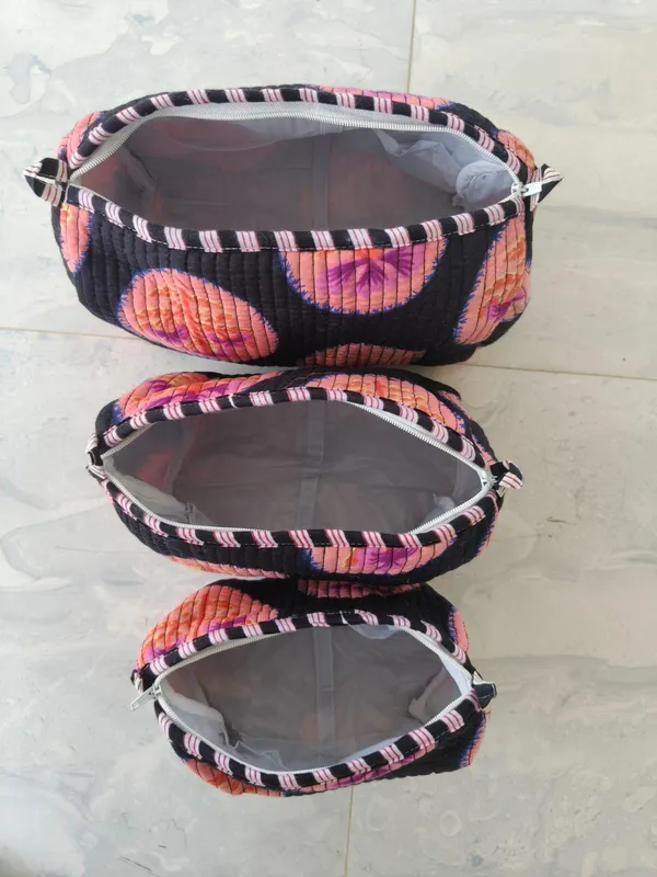 Quilted_Cotton_Makeup_Bags_Set_Floral_Travel_Toiletry_Organizer_Set_Of_3