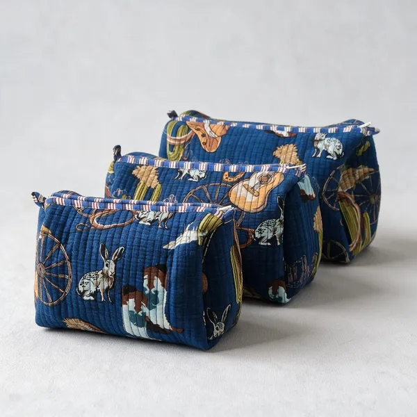 Quilted_Cotton_Toiletry_Bag_Set_Of_3_Western_Print_Travel_Cosmetic_Organizer