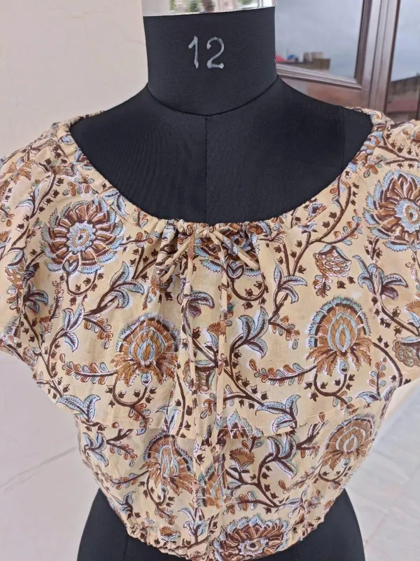 Trendy_Cotton_Floral_Printed_Flared_Neck_Design_Boho_Women_Short_Top_For_Casual_Wear