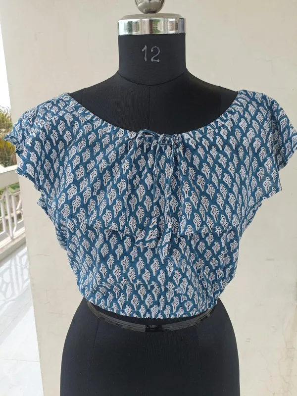 Trendy_Unique_Printed_Cotton_Top_Flared_Neck_Design_Women_Short_Top_for_Party_&_Casual_Wear
