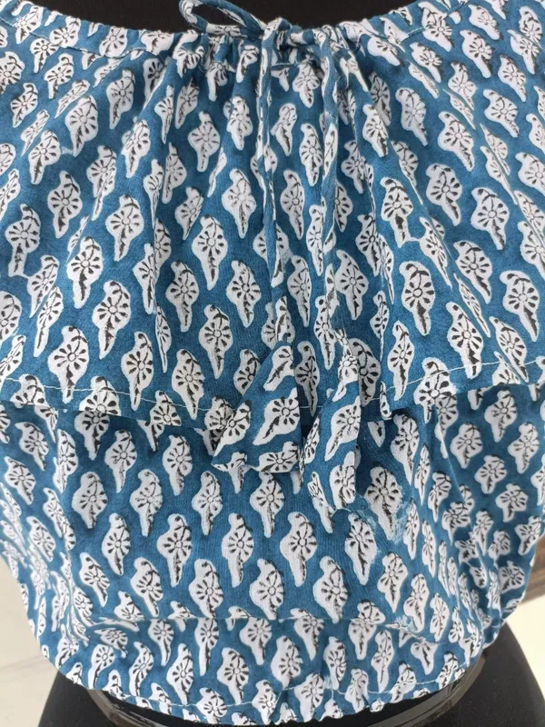 Trendy_Unique_Printed_Cotton_Flared_Neck_Design_Women_Short_Top_For_Party_&_Casual_Wear