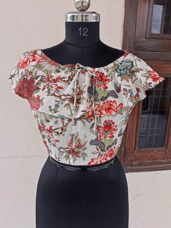 Bohemian_Floral_Printed_Cotton_Top_Flared_Neck_Design_Women_Short_Top_for_Daily_Wear