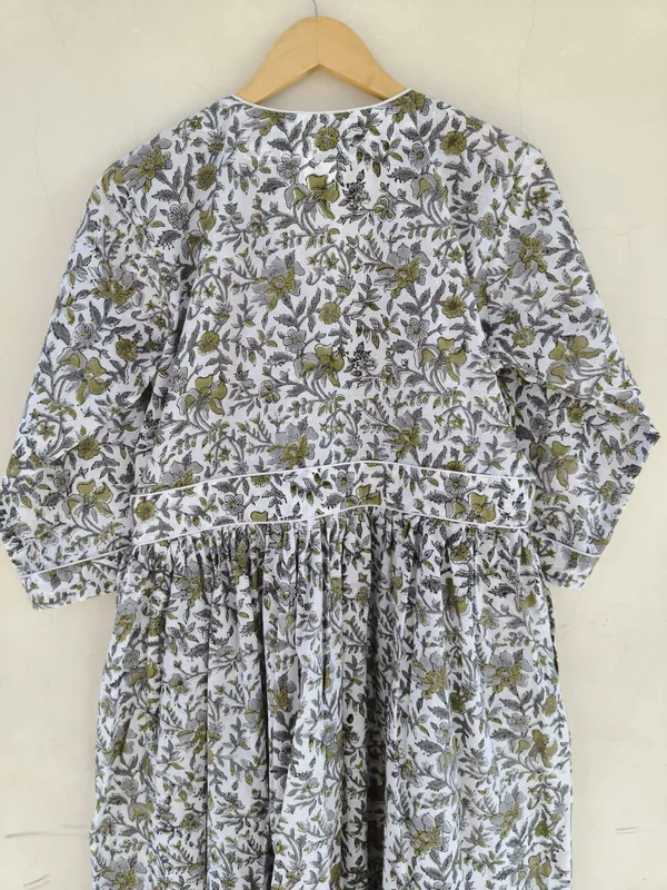 100%_Cotton_Floral_Maxi_Dress_Boho_Fit_And_Flare_Beach_Party_Wear