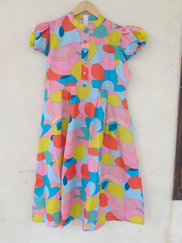 Cotton_Boho_Multicolor_Maxi_Dress_For_Women_Fancy_Sleeve_Fit_&_Flare_Summer_Partywear