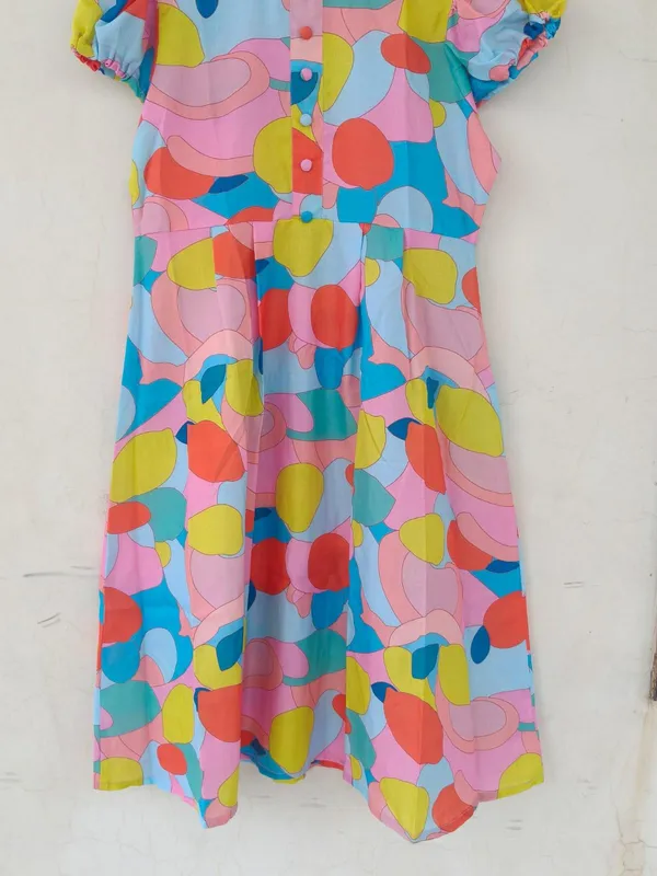 Cotton_Boho_Multicolor_Maxi_Dress_For_Women_Fancy_Sleeve_Fit_&_Flare_Summer_Partywear