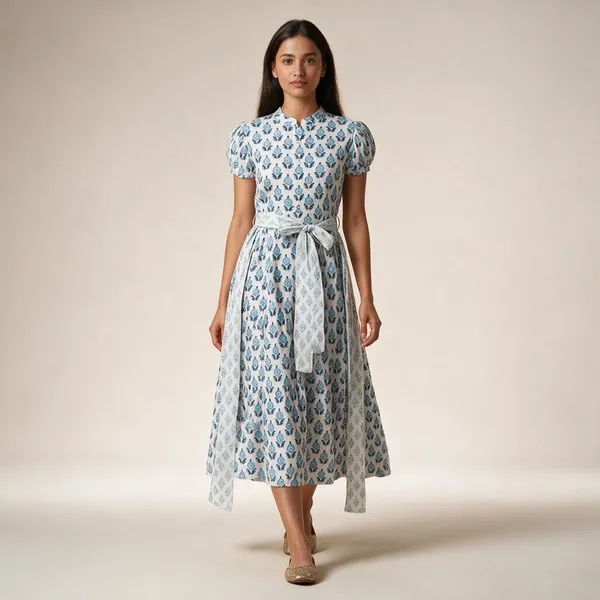 Bohemian_Floral_Cotton_Maxi_Dress_Fit_And_Flare_Short_Sleeve_Lightweight_Summer_Outfit