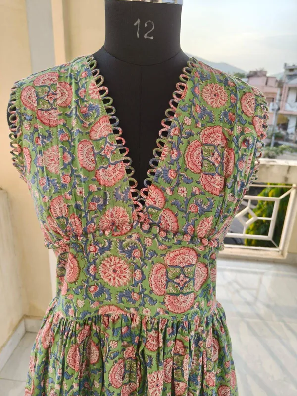 Bohemian_Floral_Cotton_Maxi_Dress:_Fancy_V-Neck,_Fit_&_Flare,_Summer_Casual_Wear