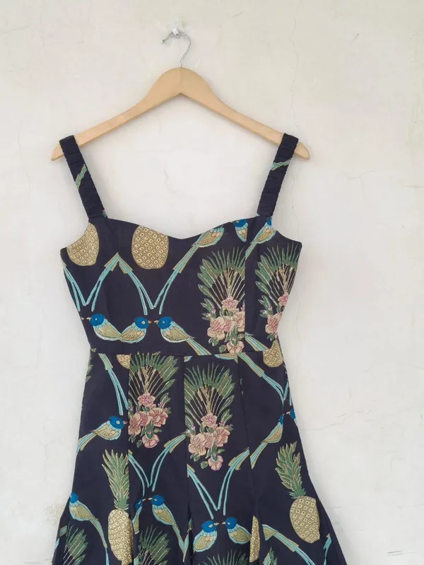 Designer_Bohemian_Maxi_Dress_Pure_Cotton_Floral_Printed_Fit_And_Flare_Comfortable_Casual_Outfits