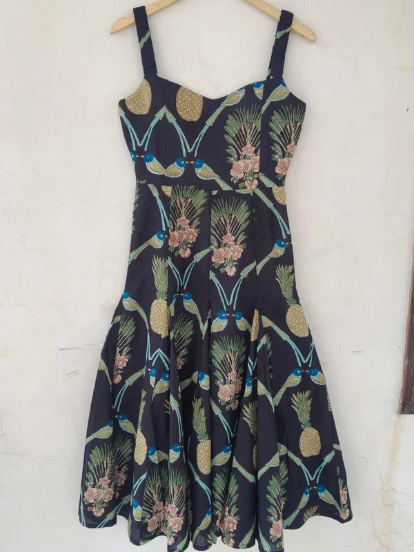 Designer_Bohemian_Maxi_Dress_Pure_Cotton_Floral_Printed_Fit_And_Flare_Comfortable_Casual_Outfits