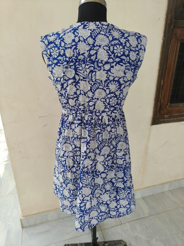 100%_Cotton_Bohemian_Floral_Maxi_Dress_Fit_And_Flare_Sleeveless_Summer_Casual_Wear