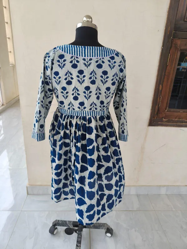 Bohemian_Floral_Cotton_Maxi_Dress_3/4_Sleeve_Relaxed_Fit_Summer_Style