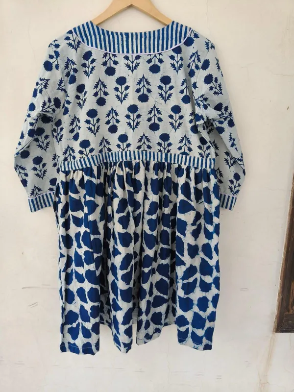 Bohemian_Floral_Cotton_Maxi_Dress_3/4_Sleeve_Relaxed_Fit_Summer_Style