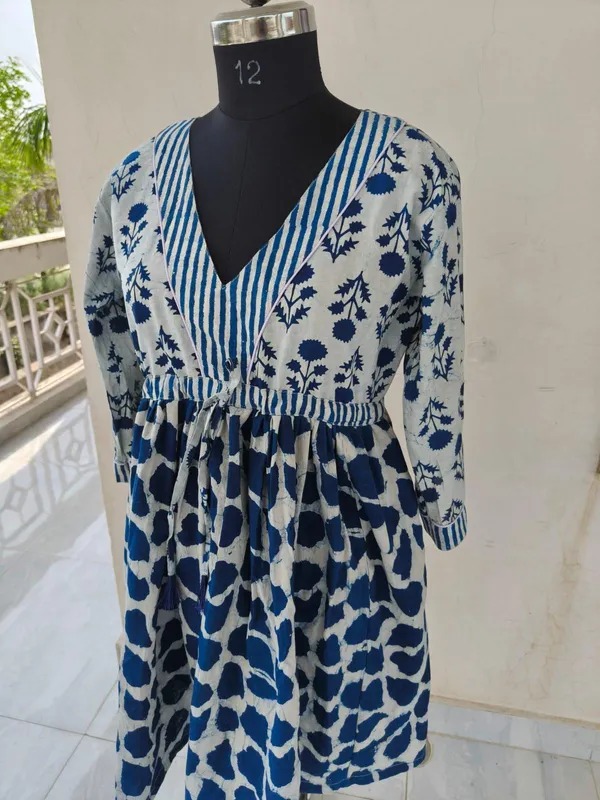 Bohemian_Floral_Cotton_Maxi_Dress_3/4_Sleeve_Relaxed_Fit_Summer_Style