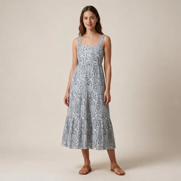 Bohemian_Floral_Cotton_Maxi_Dress_Fit_And_Flare_Lightweight_Summer_Outfit