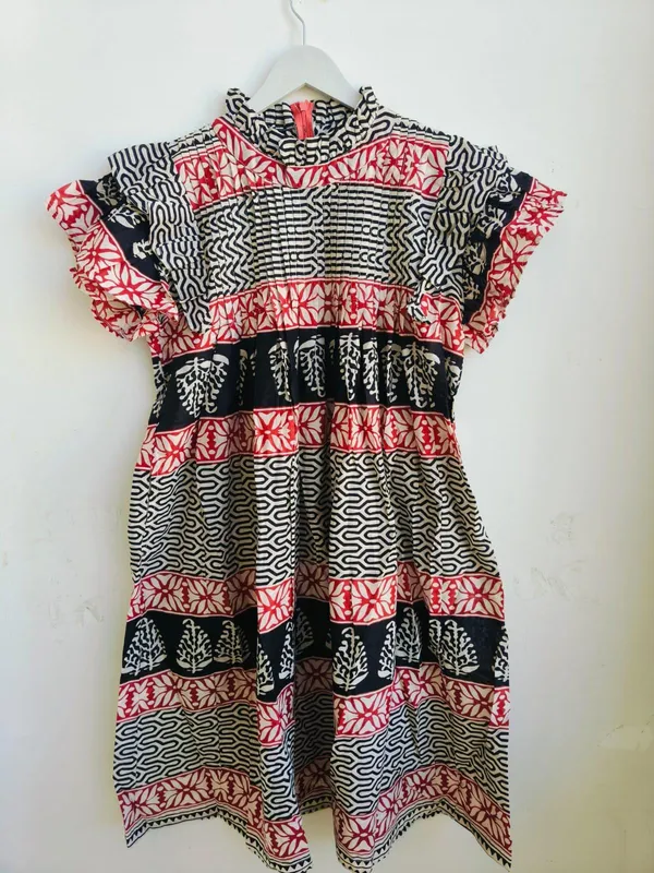Bohemian_Floral_Cotton_Maxi_Dress_Fit_And_Flare_Short_Flare_Sleeves