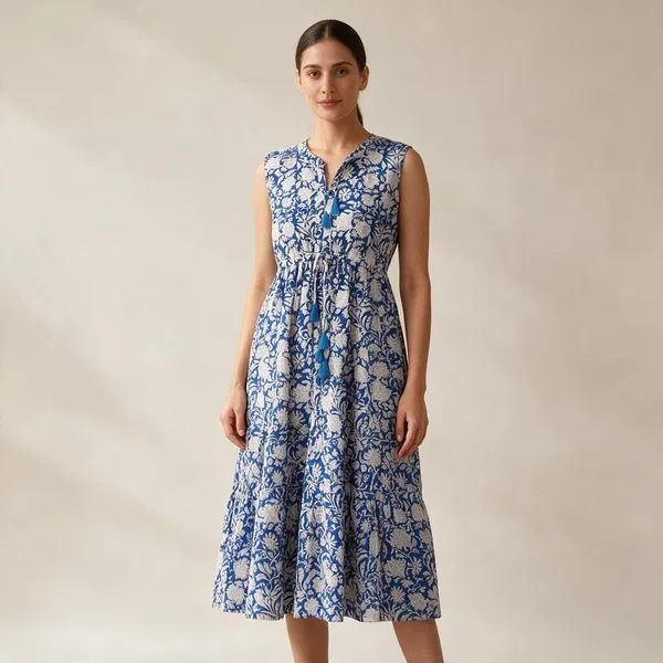 Bohemian_Cotton_Women_Maxi_Dress_Comfortable_Fit_&_Flare_For_Summer