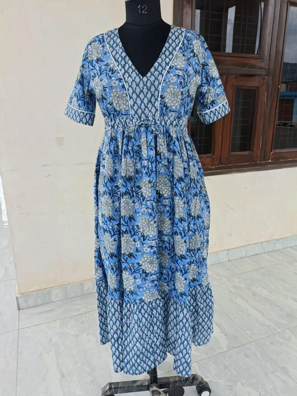 Cotton_Floral_Printed_Women_Maxi_Dress_Comfortable_&_Breathable_Summer_Wear_Women_Dress