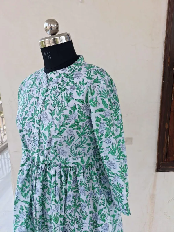 Comfortable_Cotton_Summer_Floral_Printed_Fit_And_Flare_Boho_Short_Maxi_Dress