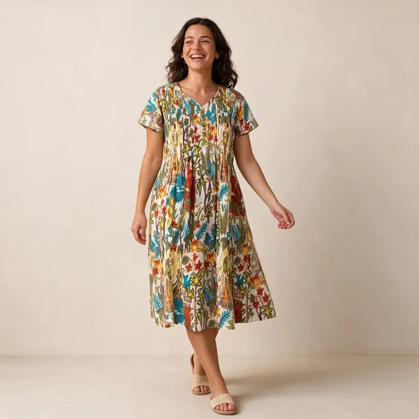 Boho_Floral_Cotton_Maxi_Dress_Fit_And_Flare_Summer_Casual_Wear