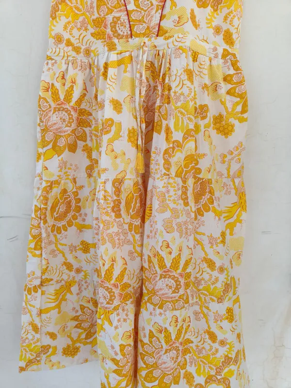 100%_Cotton_Floral_Printed_Maxi_Dress_Bohemian_Fit_And_Flare_Summer_Beach