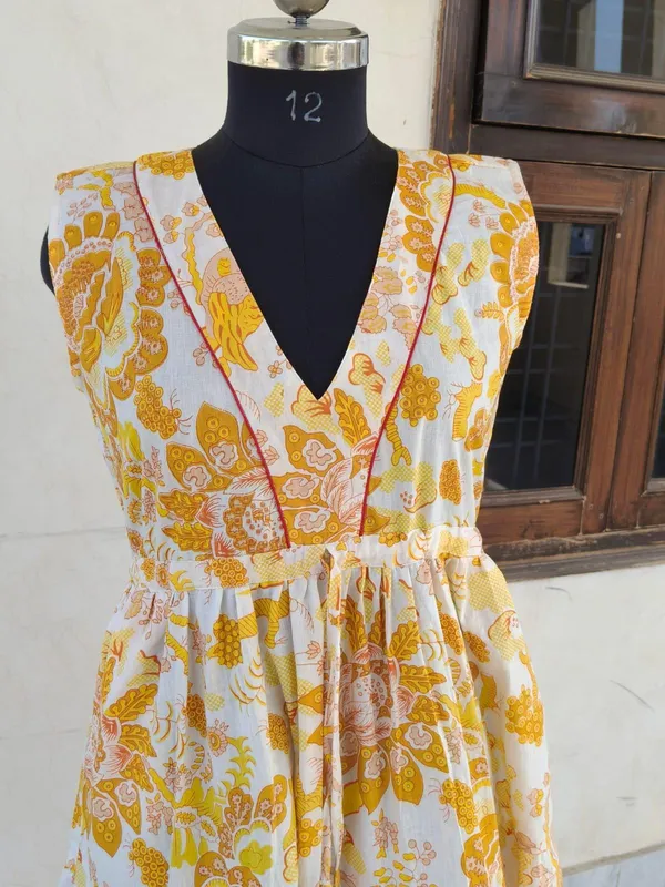 100%_Cotton_Floral_Printed_Maxi_Dress_Bohemian_Fit_And_Flare_Summer_Beach