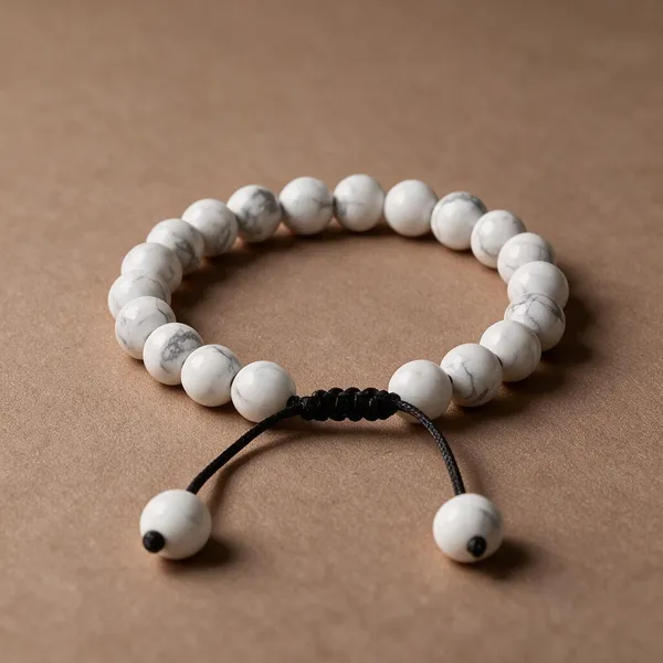 White_Howlite_Stretch_Beaded_Bracelet