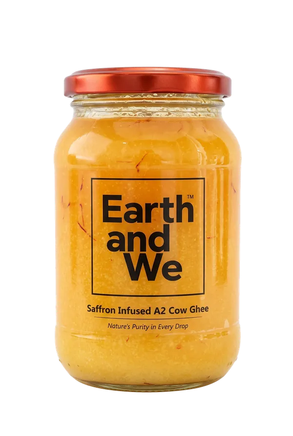 Earth_And_We_Saffron_Infused_A2_Cow_Ghee_500ML