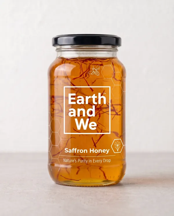 Earth_And_We_Saffron_Honey_250_GRMS