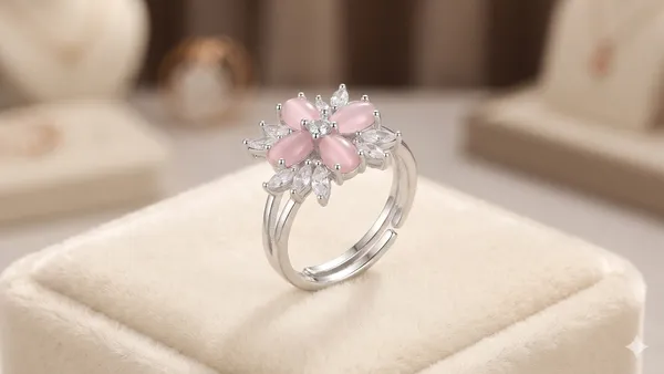 Silver_Tone_Pink_Floral_Statement_Ring