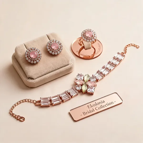 Cocktail_Party_Minimal_Rose_Gold_Crystal_Bridal_Jewellery_Set_For_Women_Best_For_Festive_Season