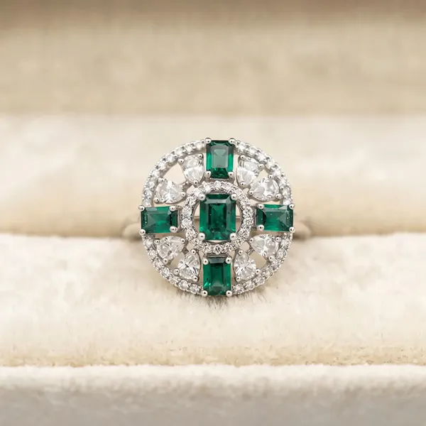 Green_Stone_Statement_Ring_For_Women_Adjustable