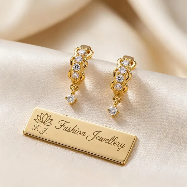 Gold_Tone_Crystal_Drop_Light_Weight_Earrings_For_Women