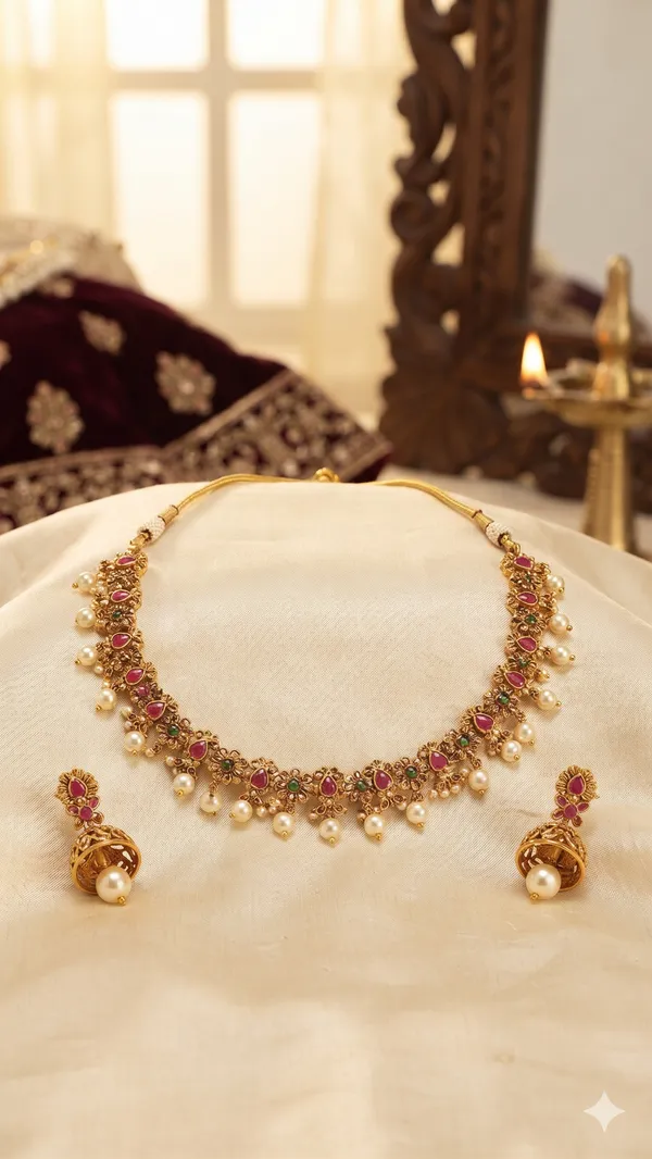 GOLD_TONE_POLKI_KUNDAN_EARINGS_AND_NECKLACE_SET