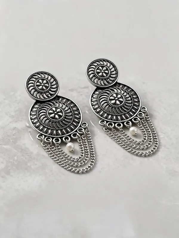 Silver_Oxidized_Floral_Chandelier_Earrings_For_Women_Regular_Use
